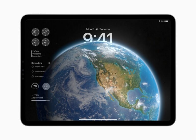 Tampilan iPad OS 17