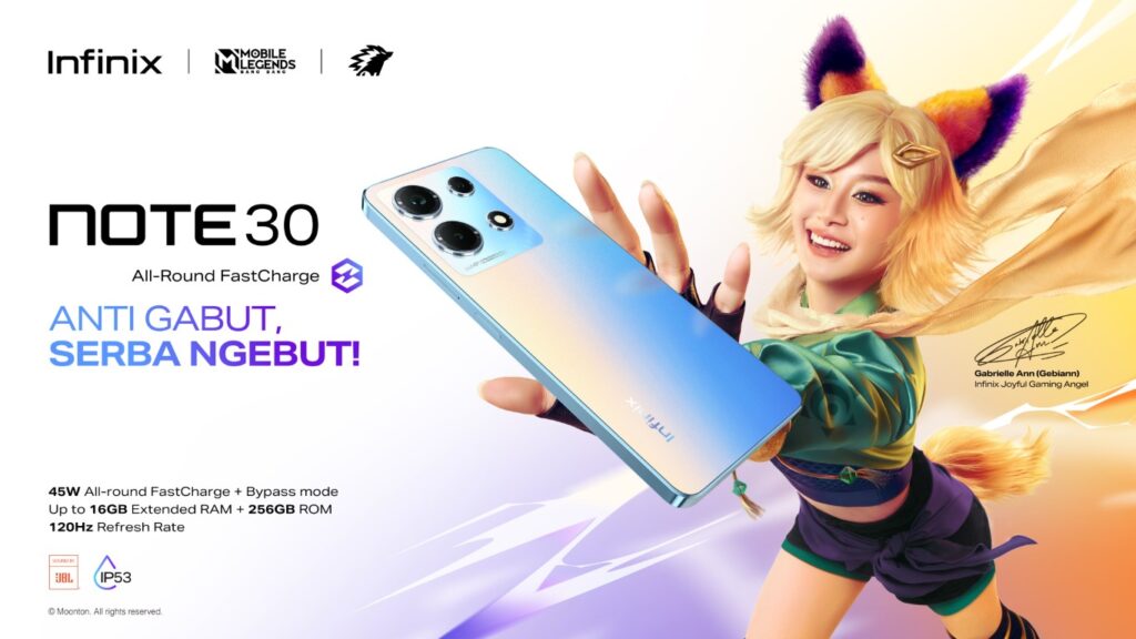 Kolaborasi antara Infinix dengan MLBB dan ONIC e-Sports