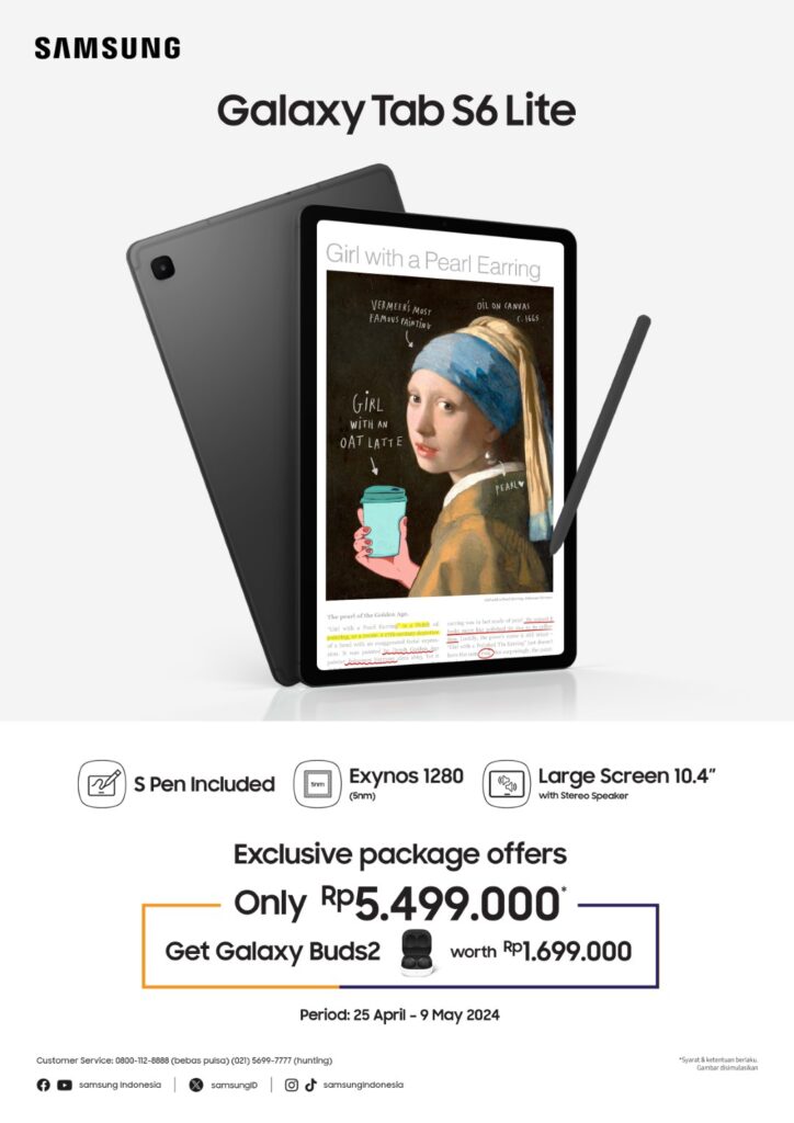 Harga Samsung Galaxy Tab S6 Lite 2024