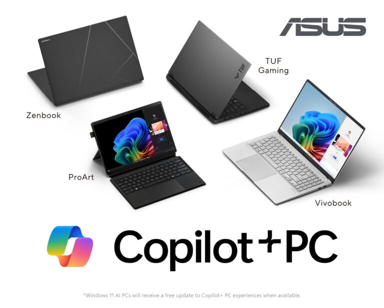 ASUS mengumumkan lineup lengkap laptop Copilot+ bertenagai AI di Computex 2024