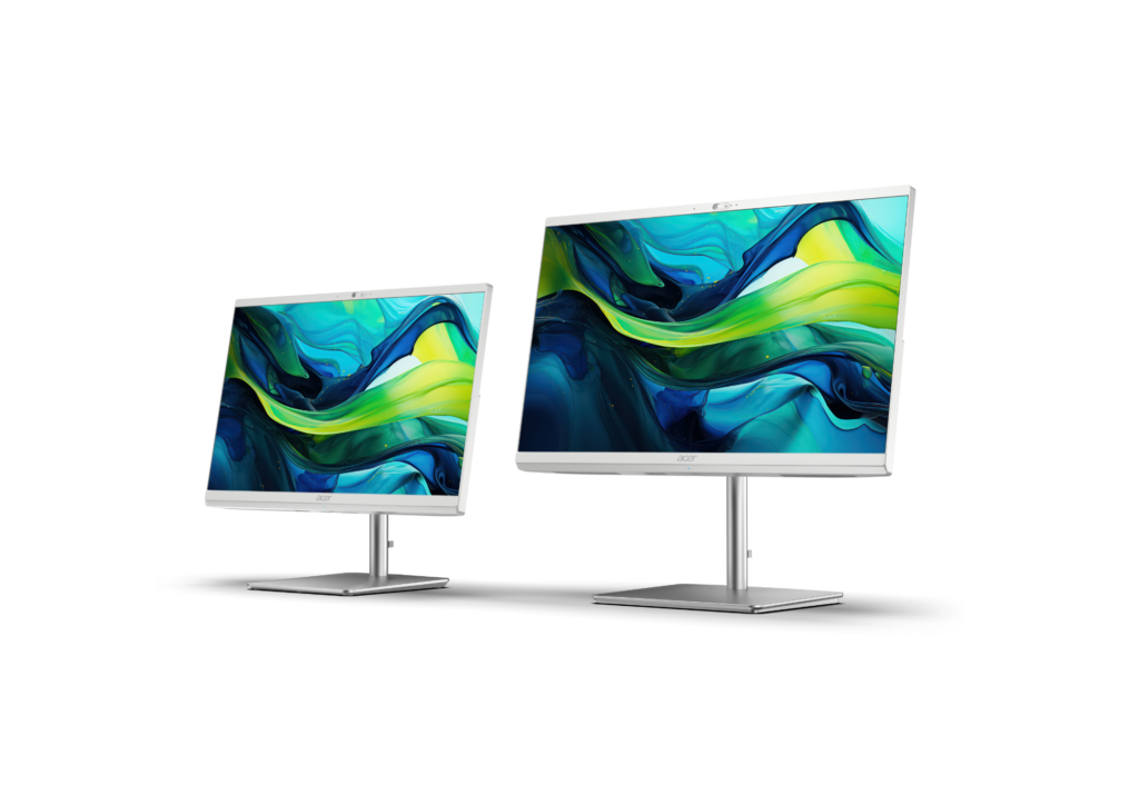 komputer PC Desktop dengan bantuk all in one dengan layar besar