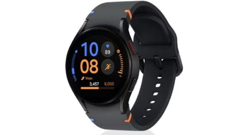 smartwatch atau jam pintar dari samsung dengan warna hitam