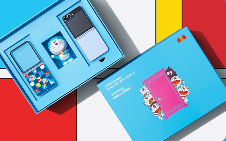 smarpthone samsung dengan tema doraemon
