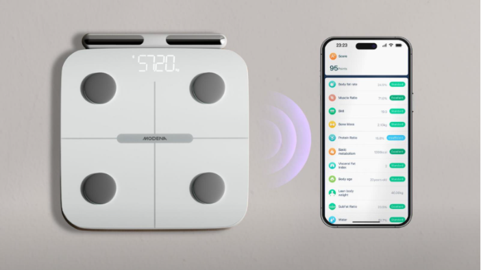 MODENA Rilis Timbangan Pintar, Pantau 28 Indikator Kesehatan