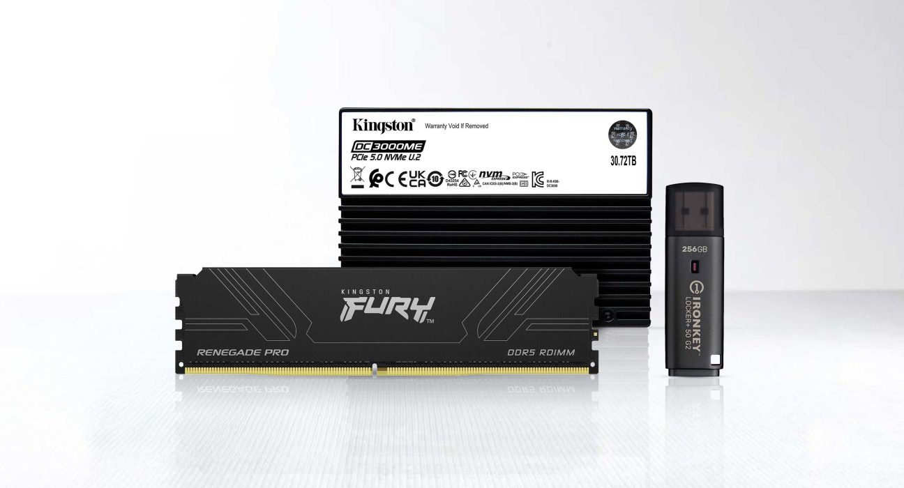 Kingston rilis RAM DDR5, IronKey Locker+ 50 G2, dan SSD PCIe Gen 5 untuk workstation dan data center.