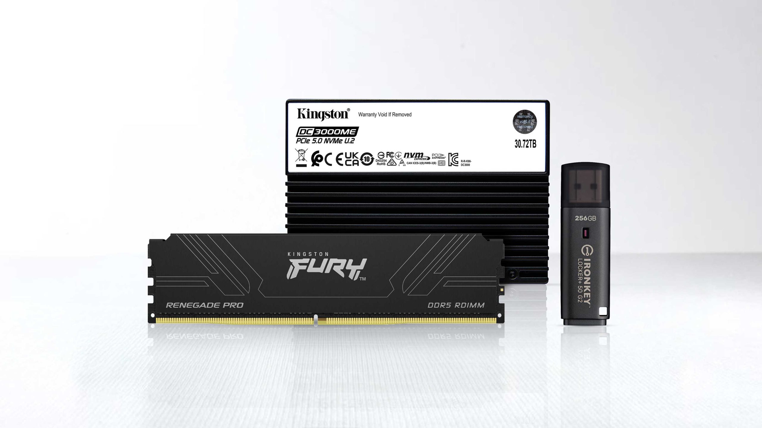 Kingston rilis RAM DDR5, IronKey Locker+ 50 G2, dan SSD PCIe Gen 5 untuk workstation dan data center.